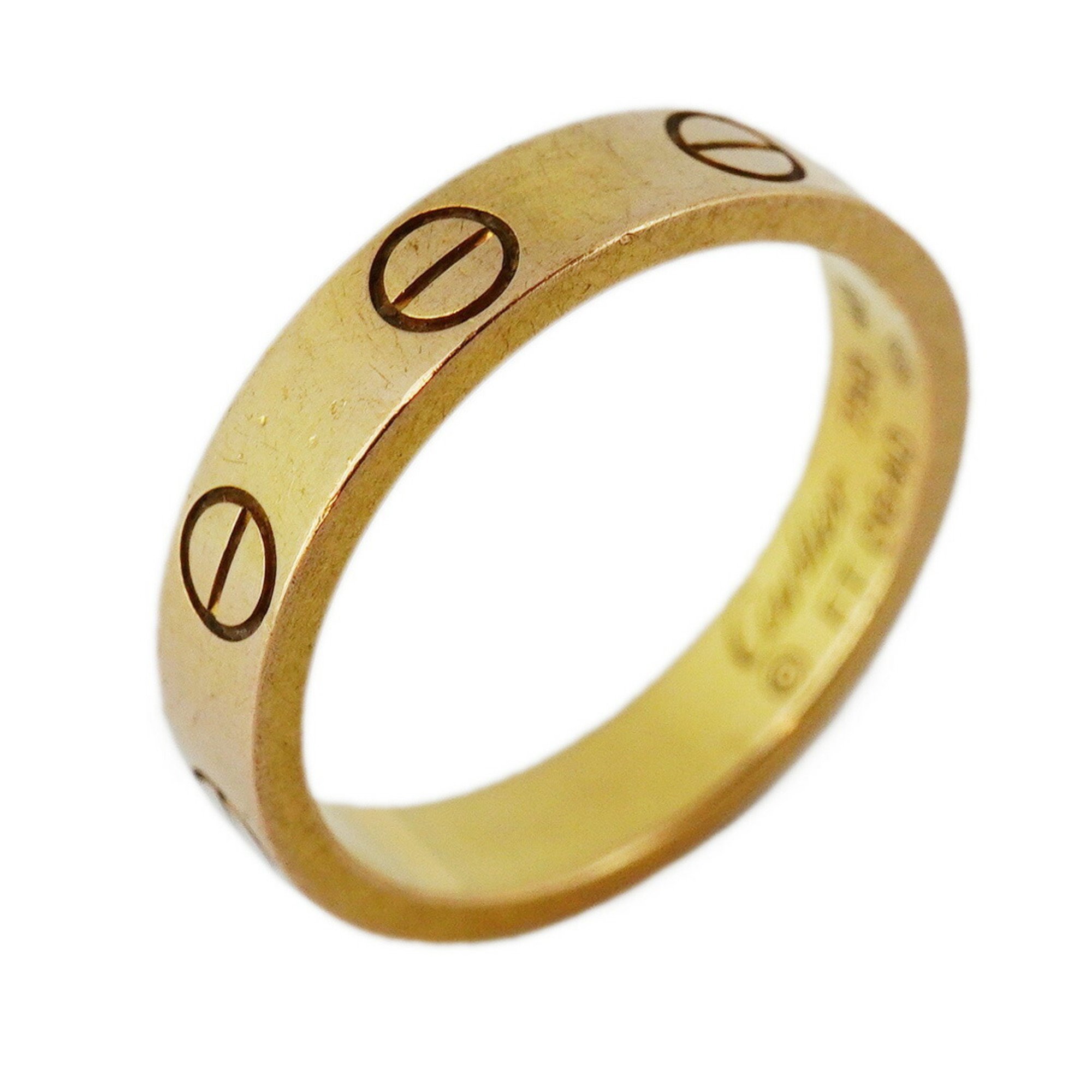 Cartier Ring Love K18YG Yellow Gold #48 Ladies