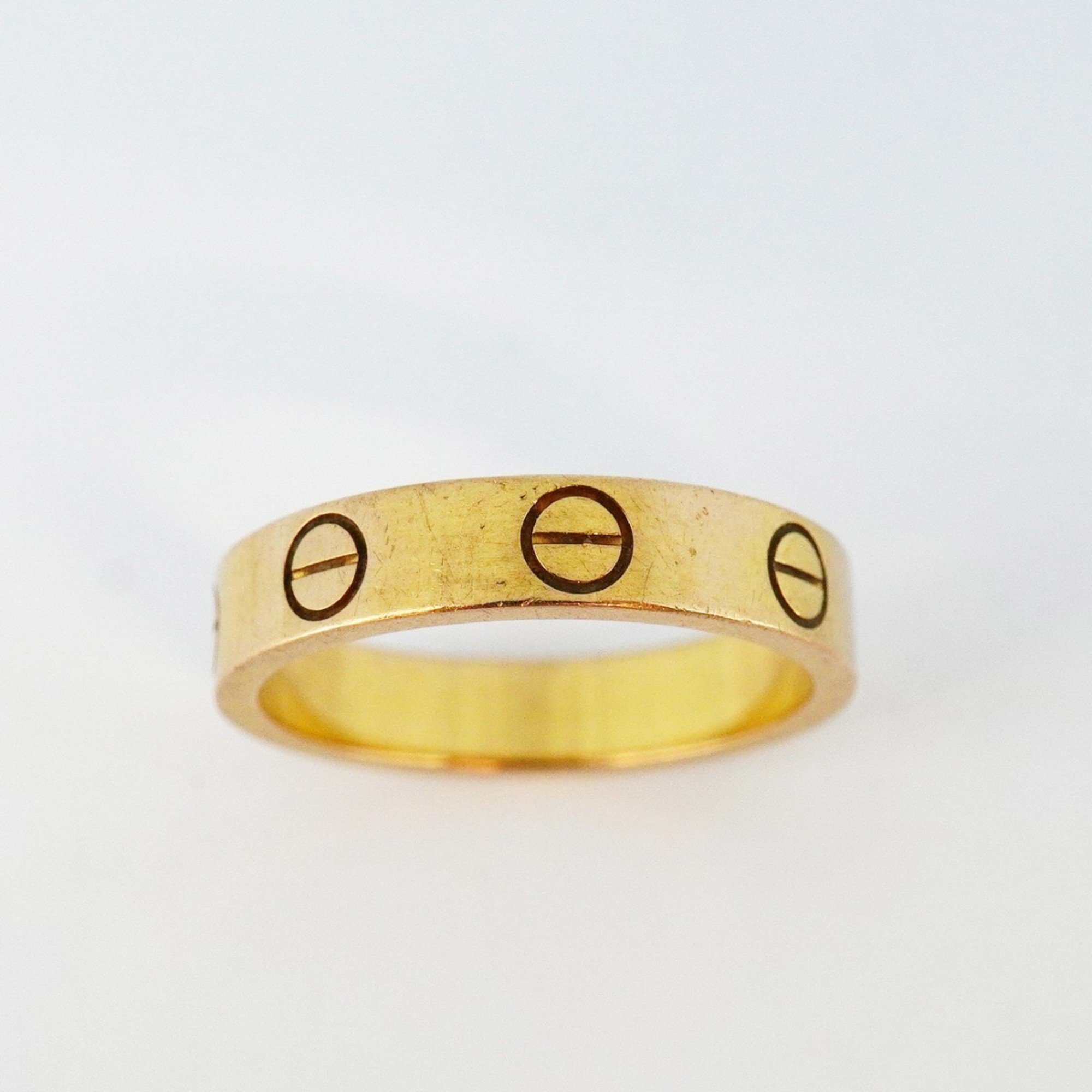 Cartier Ring Love K18YG Yellow Gold #48 Ladies