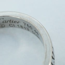 Cartier Ring Happy Birthday K18WG White Gold #49 Ladies