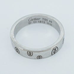 Cartier Ring Happy Birthday K18WG White Gold #49 Ladies