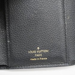 Louis Vuitton Tri-fold Wallet Monogram Empreinte Portefeuille Victorine M80968 Black Women's