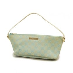 Gucci Pouch GG Canvas 039 1103 White Blue Women's