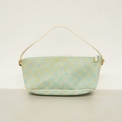 Gucci Pouch GG Canvas 039 1103 White Blue Women's