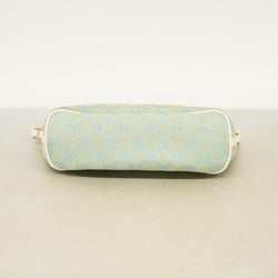 Gucci Pouch GG Canvas 039 1103 White Blue Women's