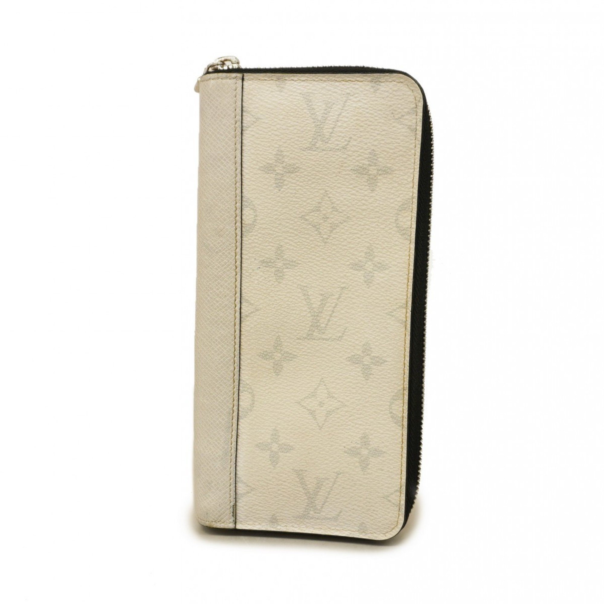 Louis Vuitton Long Wallet Taigarama Zippy Vertical M30446 White Men's