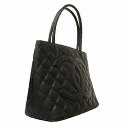 Chanel Tote Bag Reproduction Caviar Skin Black Women's