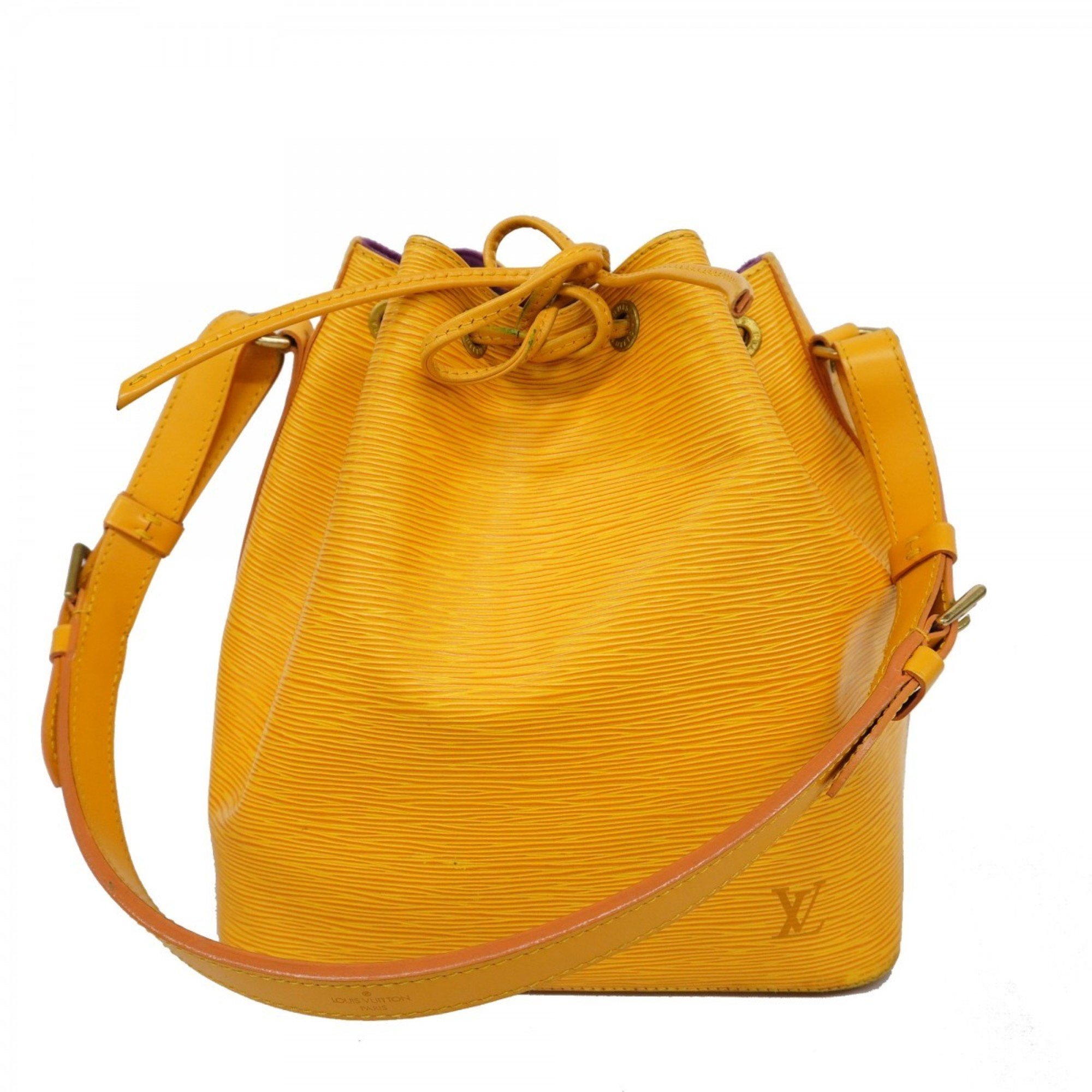 Louis Vuitton Shoulder Bag Epi Petit Noe M44109 Jaune Ladies