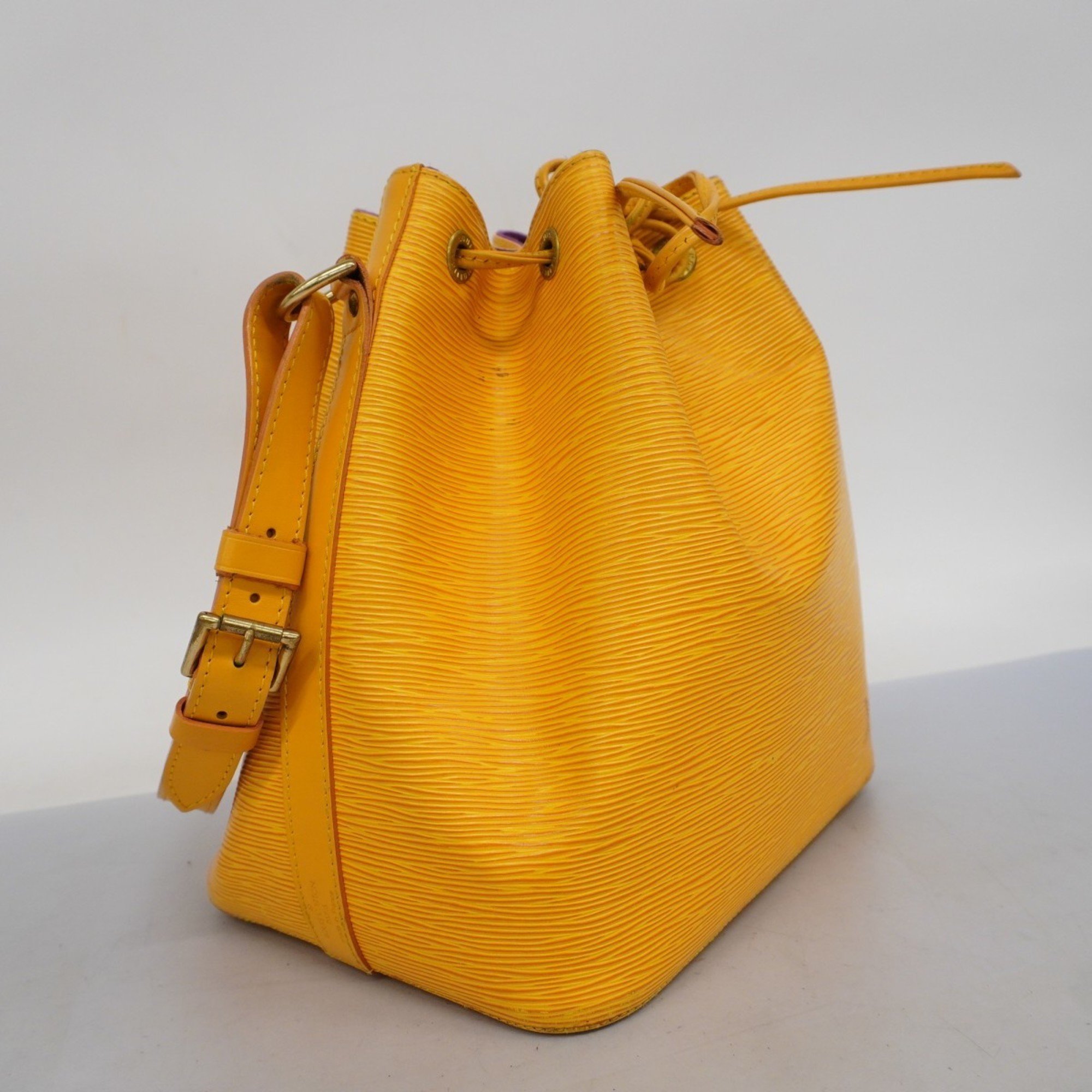 Louis Vuitton Shoulder Bag Epi Petit Noe M44109 Jaune Ladies