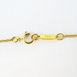 Tiffany Necklace Ribbon K18YG Yellow Gold Ladies