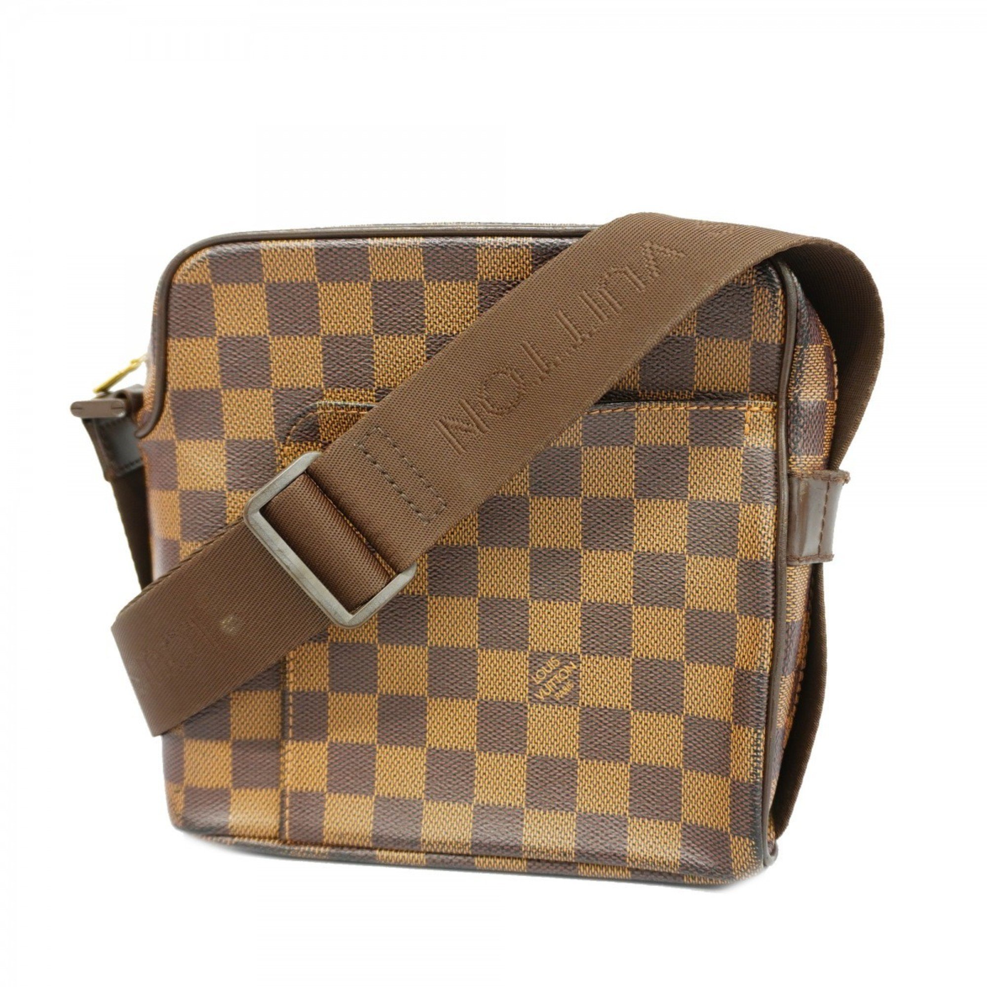 Louis Vuitton Shoulder Bag Damier Olaf PM N41442 Ebene Ladies