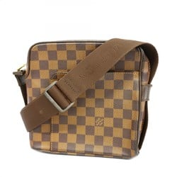 Louis Vuitton Shoulder Bag Damier Olaf PM N41442 Ebene Ladies