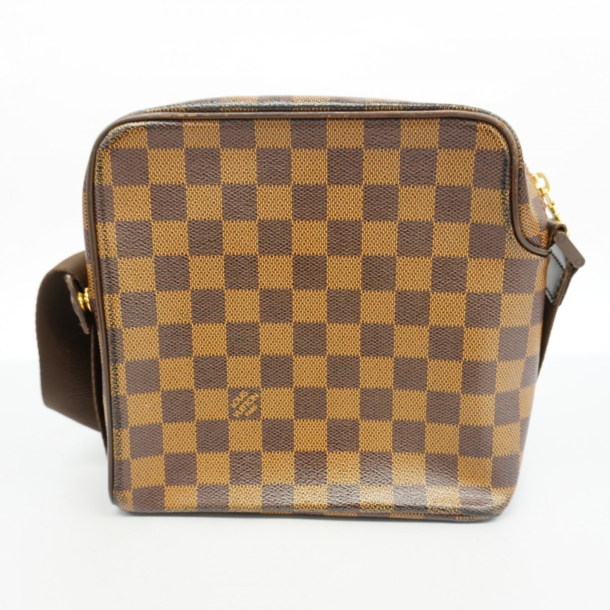 Louis Vuitton Shoulder Bag Damier Olaf PM N41442 Ebene Ladies