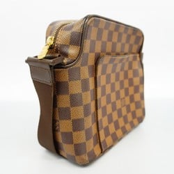 Louis Vuitton Shoulder Bag Damier Olaf PM N41442 Ebene Ladies