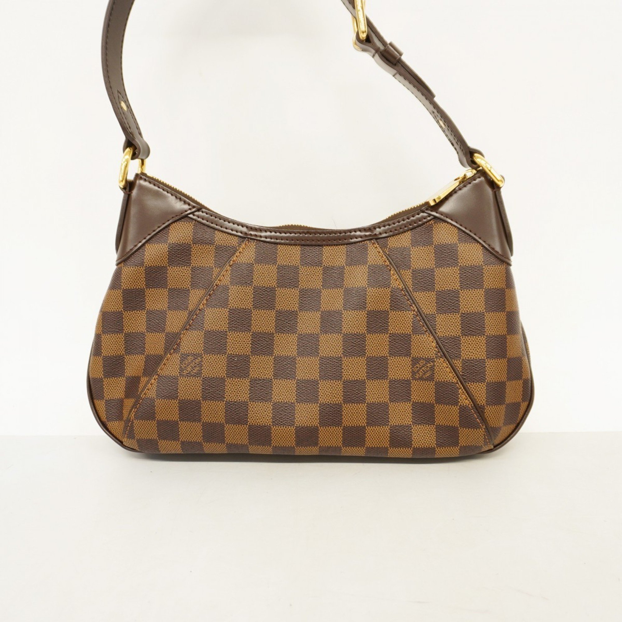 Louis Vuitton Shoulder Bag Damier Thames PM N48180 Ebene Ladies