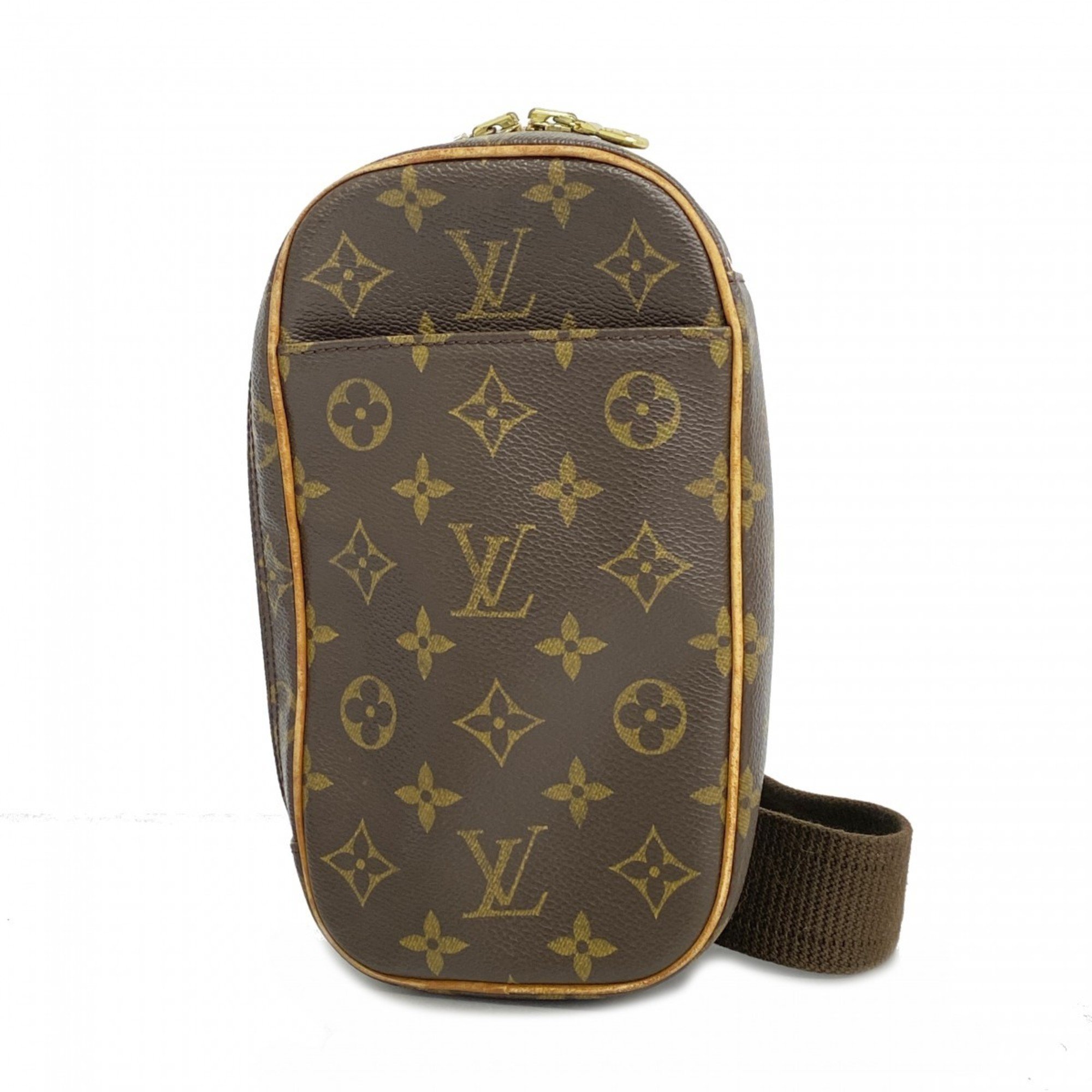 Louis Vuitton Body Bag Monogram Pochette Ganjou M51870 Brown Men's Women's