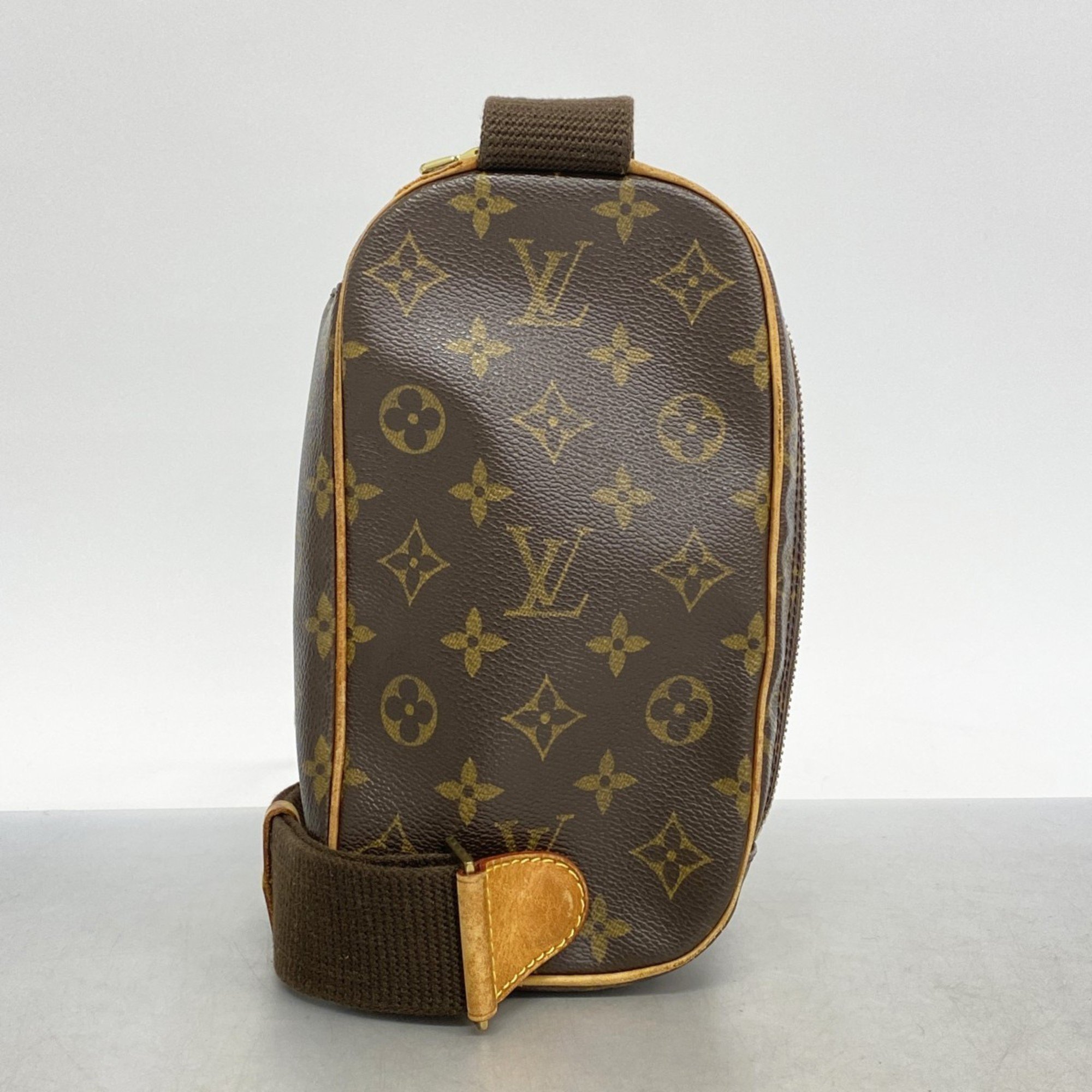 Louis Vuitton Body Bag Monogram Pochette Ganjou M51870 Brown Men's Women's