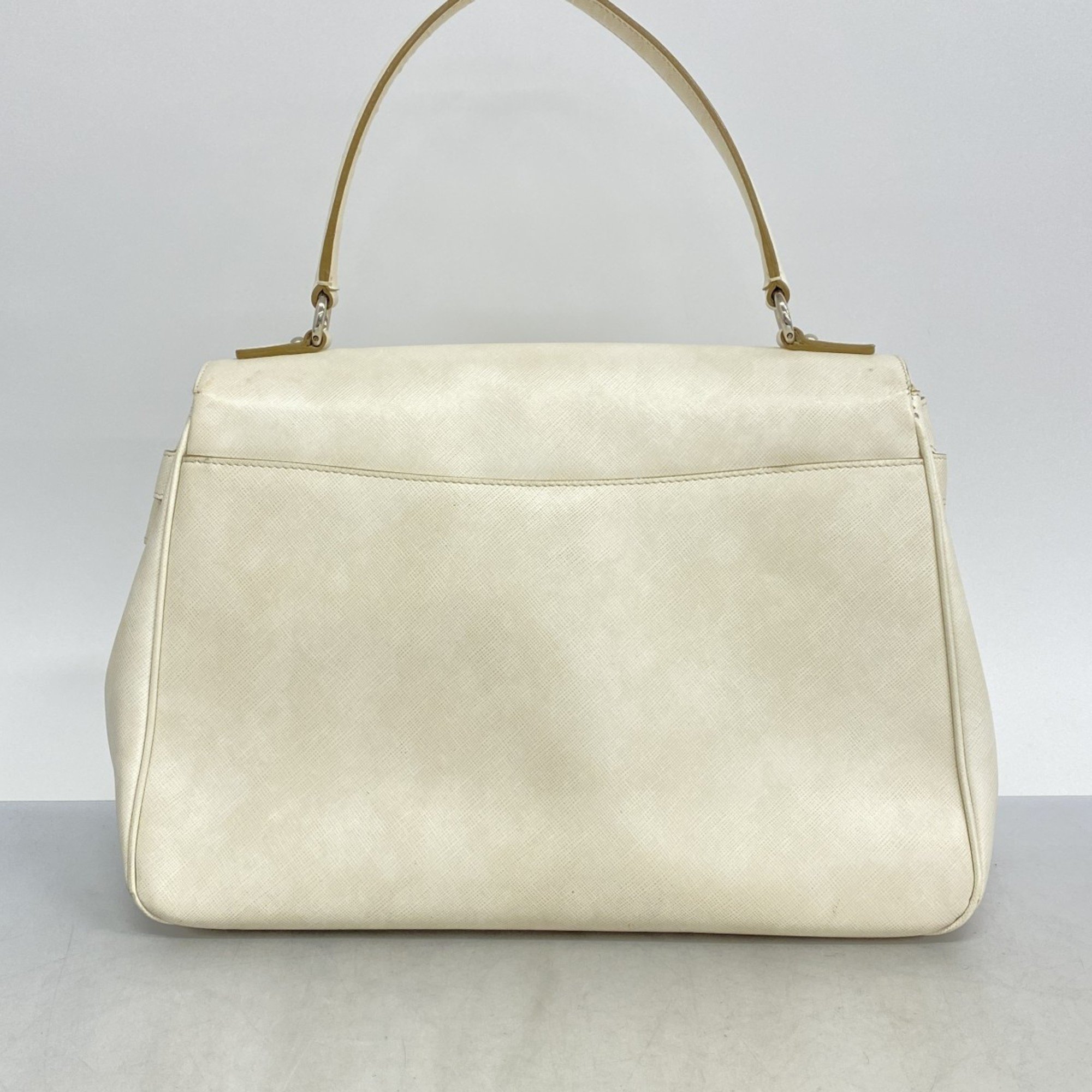 Salvatore Ferragamo Handbag Gancini Leather White Women's