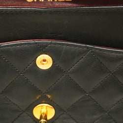 Chanel Shoulder Bag Matelasse Lambskin Black Women's