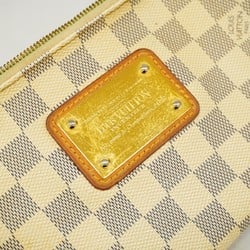 Louis Vuitton Shoulder Bag Damier Azur Eva N55214 White Ladies