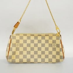 Louis Vuitton Shoulder Bag Damier Azur Eva N55214 White Ladies