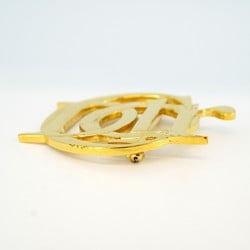 Christian Dior Brooch GP Plated Gold Ladies