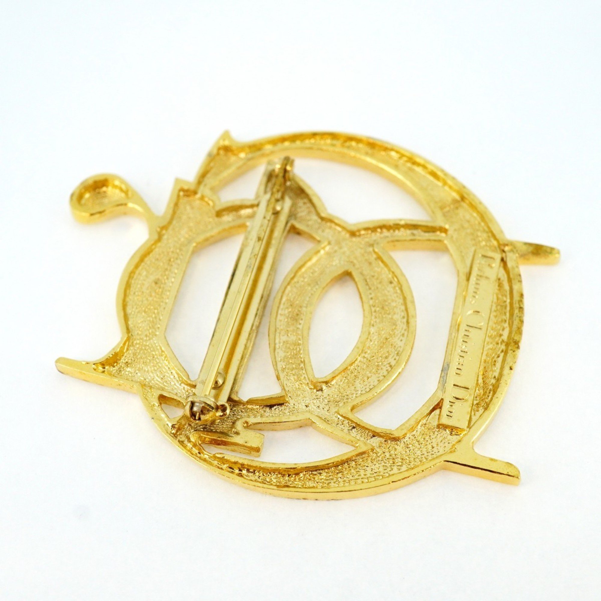 Christian Dior Brooch GP Plated Gold Ladies