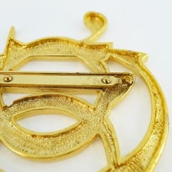 Christian Dior Brooch GP Plated Gold Ladies