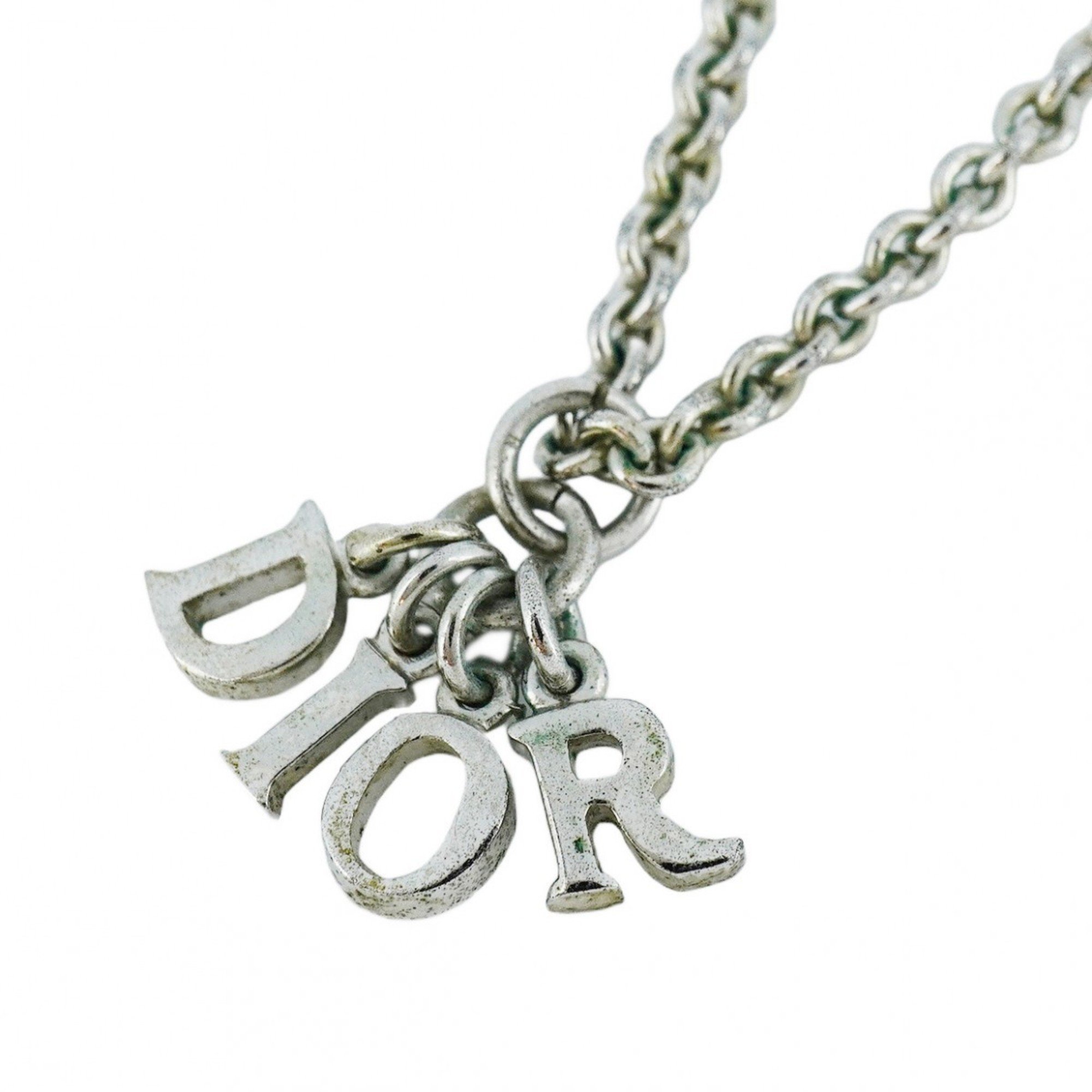 Christian Dior Necklace Metal Silver Ladies