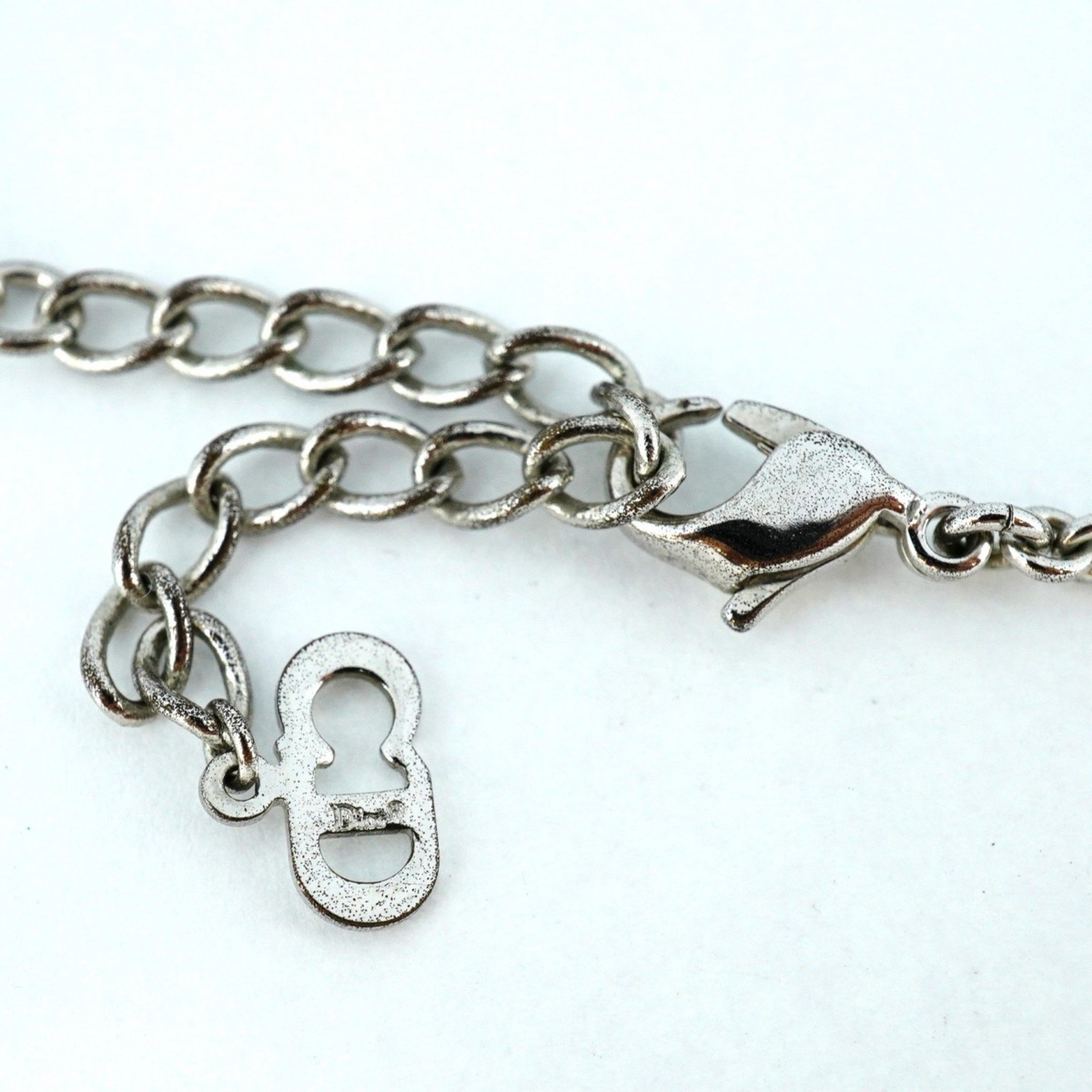 Christian Dior Necklace Metal Silver Ladies