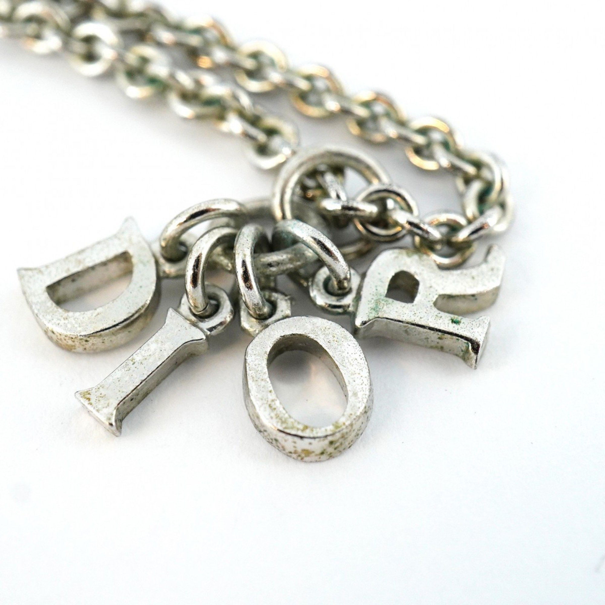 Christian Dior Necklace Metal Silver Ladies