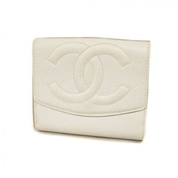 chanel wallet caviar skin white ladies