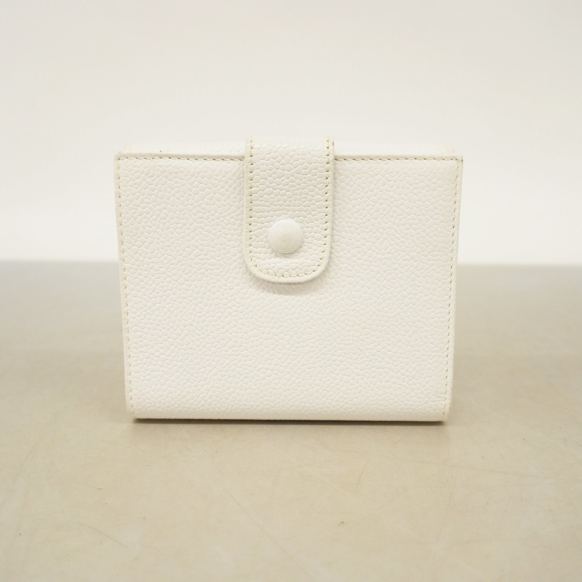 chanel wallet caviar skin white ladies