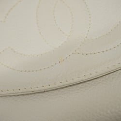 chanel wallet caviar skin white ladies