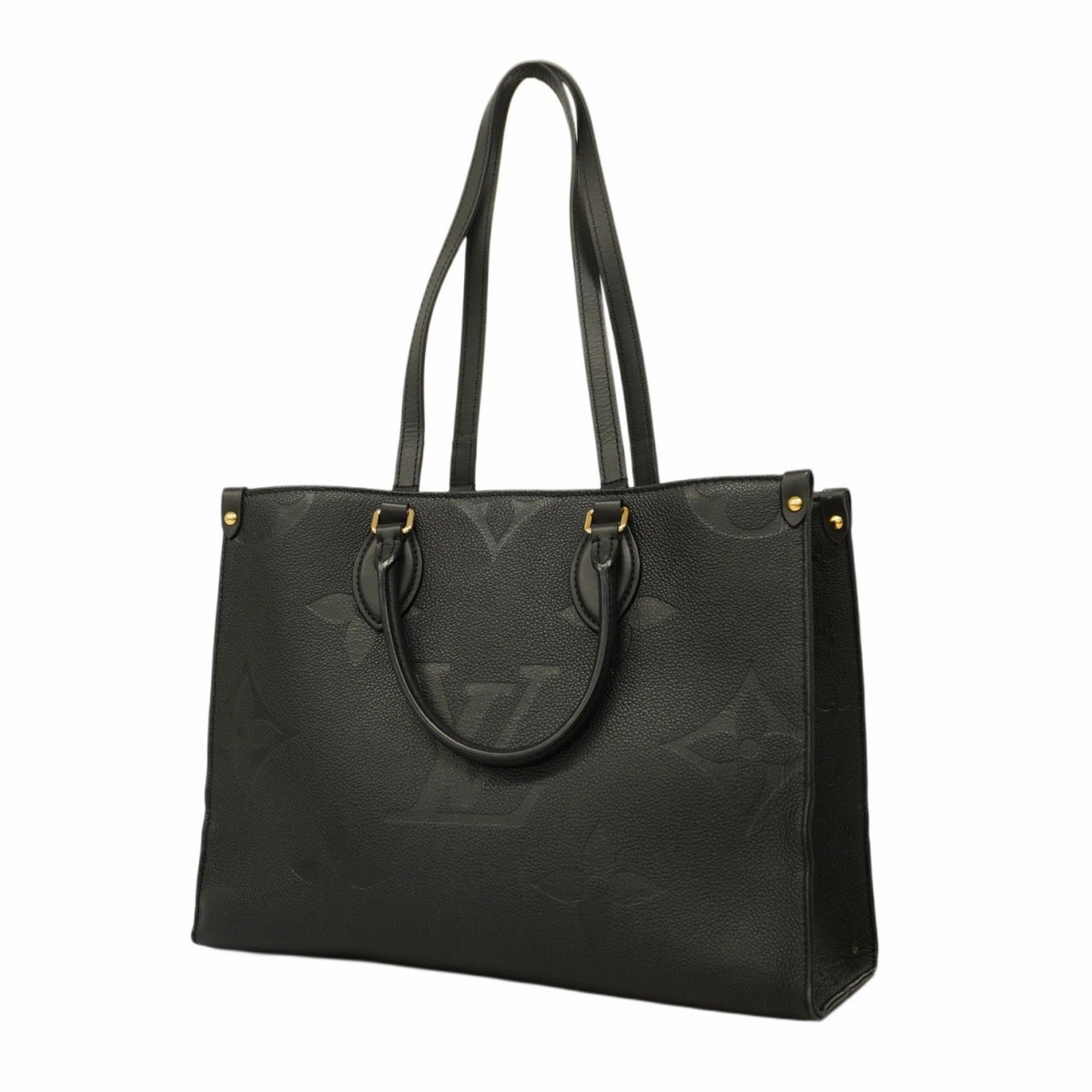 Louis Vuitton Tote Bag Monogram Empreinte M45595 On the Go MM Noir Ladies