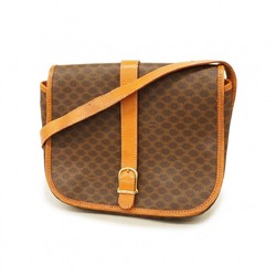 Celine Shoulder Bag Macadam Brown Women's