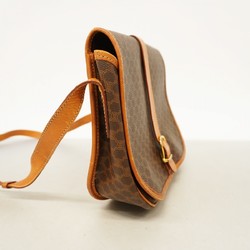 Celine Shoulder Bag Macadam Brown Women's