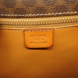 Celine Shoulder Bag Macadam Brown Women's