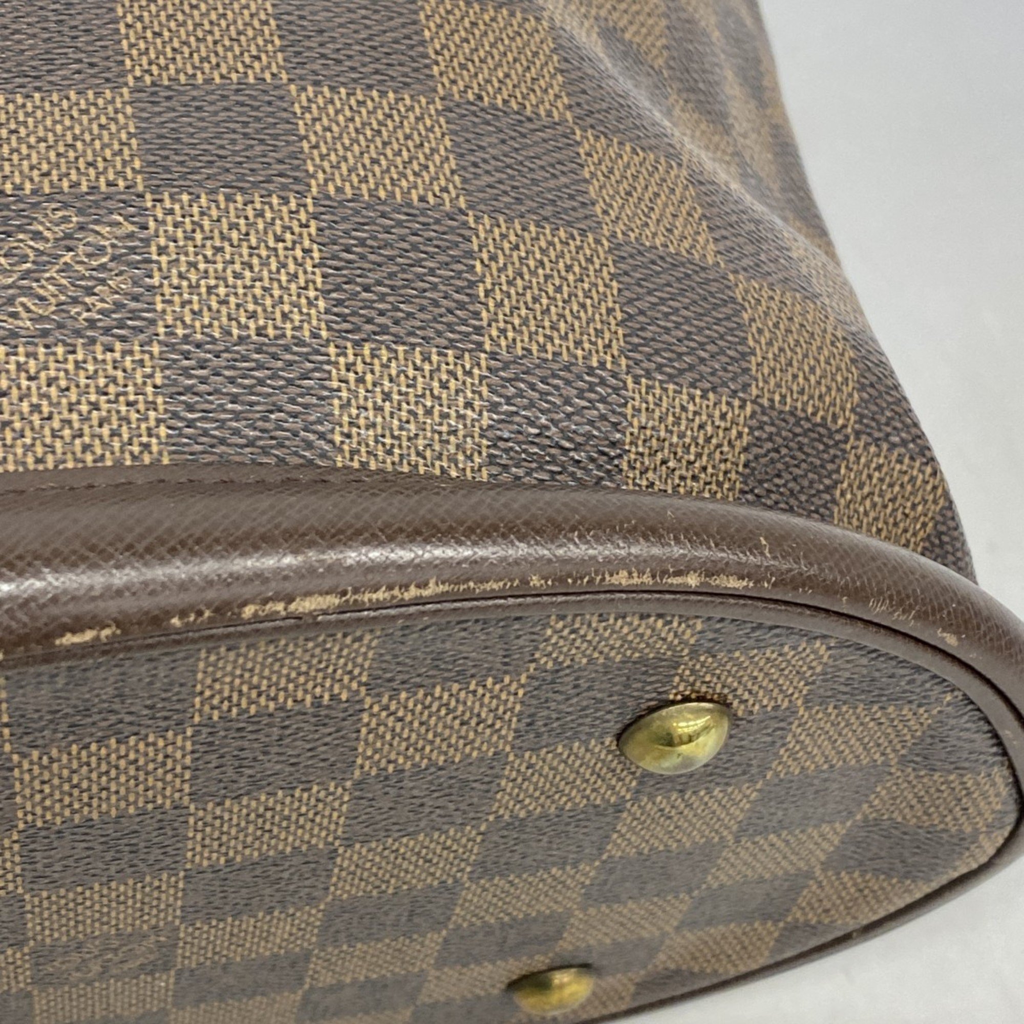 Louis Vuitton Tote Bag Damier Marais N42240 Ebene Ladies