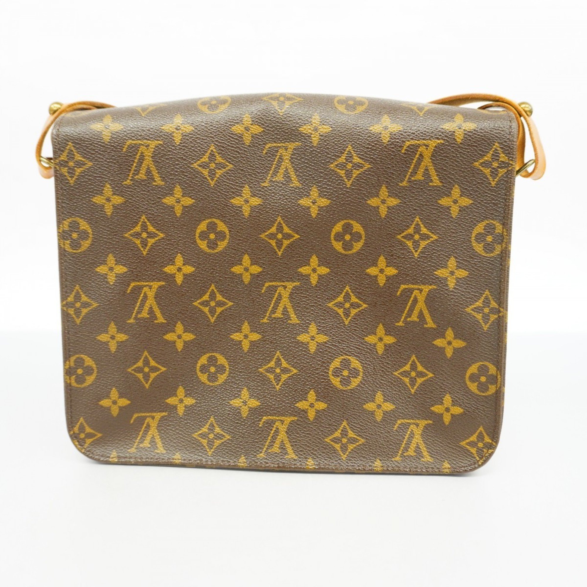 Louis Vuitton Shoulder Bag Monogram Cartesier GM M51252 Brown Women's