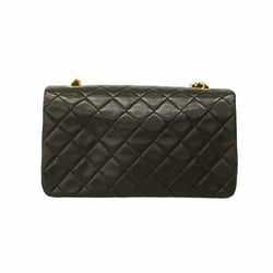 Chanel Shoulder Bag Matelasse Lambskin Black Women's