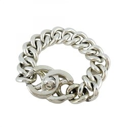 Chanel Bracelet Turnlock Metal Silver Ladies