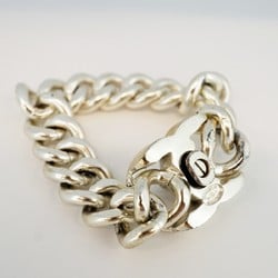 Chanel Bracelet Turnlock Metal Silver Ladies