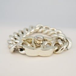 Chanel Bracelet Turnlock Metal Silver Ladies