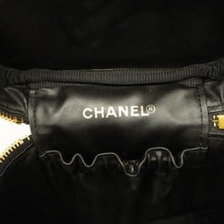 Chanel Vanity Bag Caviar Skin Black Women's