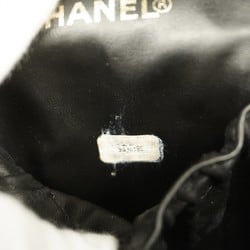 Chanel Vanity Bag Caviar Skin Black Women's