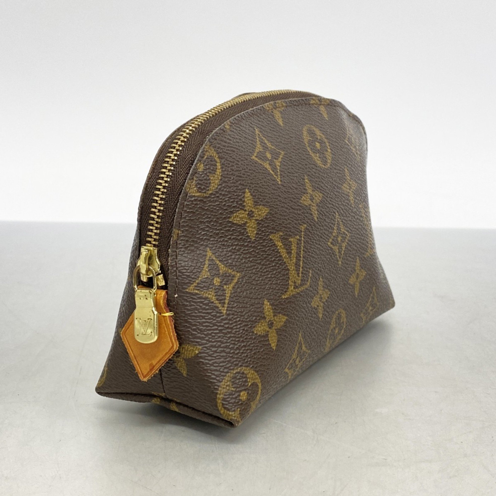 Louis Vuitton Pouch Monogram Pochette Tick M47515 Brown Ladies