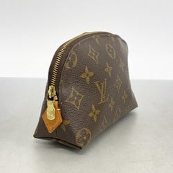 Louis Vuitton Pouch Monogram Pochette Tick M47515 Brown Ladies