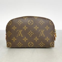 Louis Vuitton Pouch Monogram Pochette Tick M47515 Brown Ladies