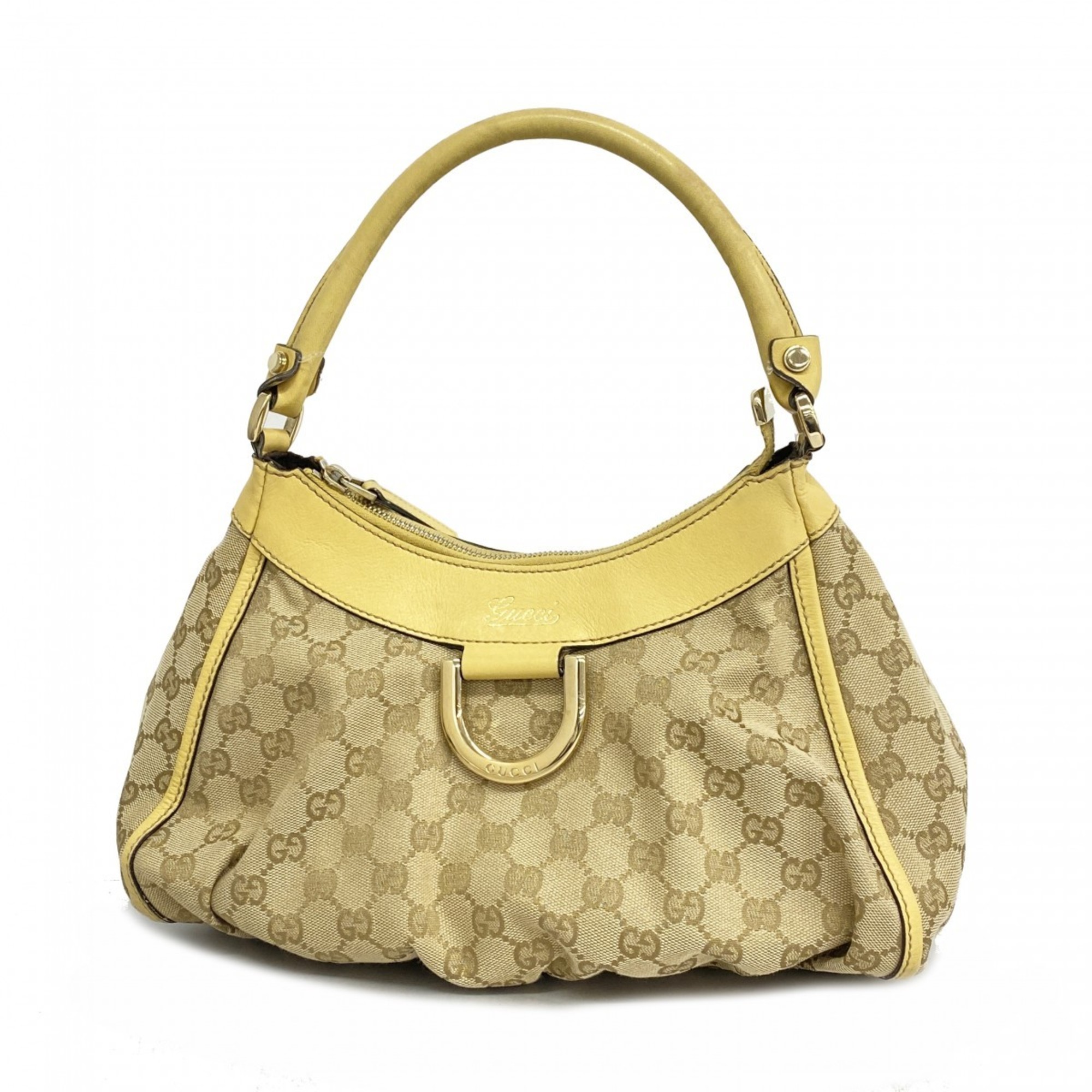 Gucci Handbag GG Canvas Abby 190525 Brown Yellow Women's