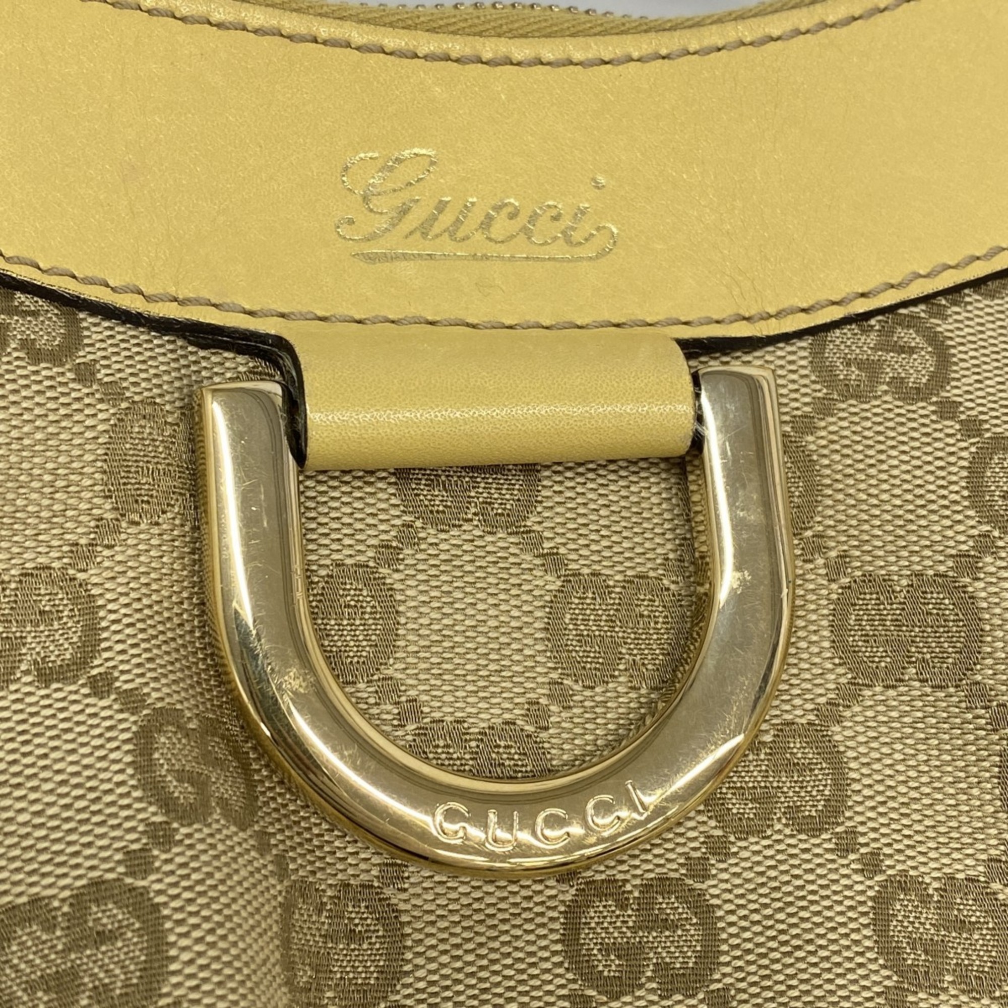 Gucci Handbag GG Canvas Abby 190525 Brown Yellow Women's